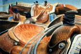 Western, Equine Art - Best Seats in the Rodeo